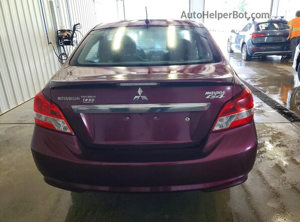 ML32F3FJ3JHF07184 2018 MITSUBISHI MIRAGE Purple უკანა ხედი