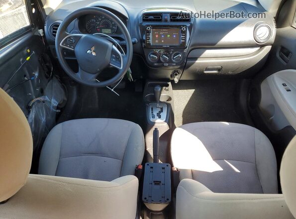 ML32F3FJ3KHF09714 2019 MITSUBISHI MIRAGE Gray Առջևի վահանակի տեսք