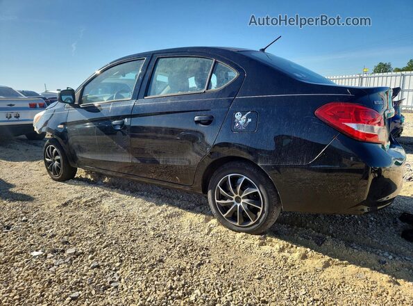ML32F3FJ4HHF07298 2017 MITSUBISHI MIRAGE Black Tył lewy
