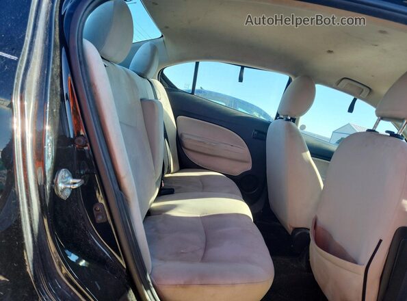 ML32F3FJ4HHF07298 2017 MITSUBISHI MIRAGE Black Widok tylnych siedzeń