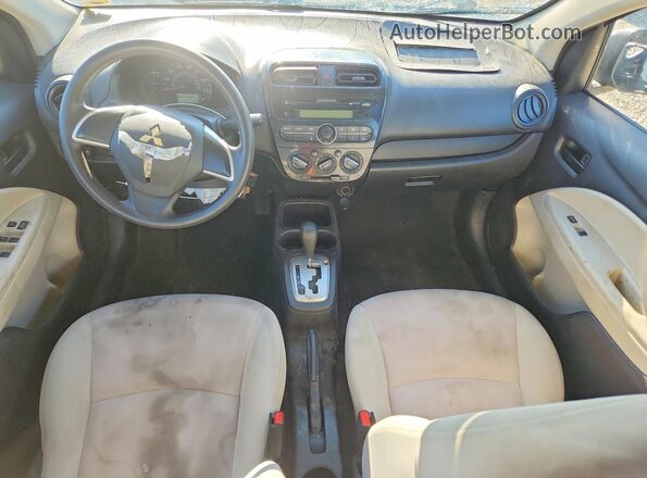 ML32F3FJ4HHF07298 2017 MITSUBISHI MIRAGE Black Widok deski rozdzielczej