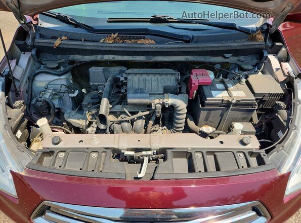 ML32F3FJ4KHF14484 2019 MITSUBISHI MIRAGE Красный Вид задней части салона