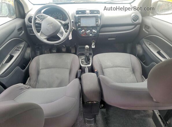 ML32F3FJ4KHF16056 2019 MITSUBISHI MIRAGE White წინა პანელის ხედი