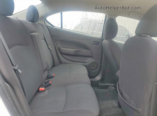 ML32F3FJ4KHF16056 2019 MITSUBISHI MIRAGE White უკანა სავარძლების ხედი