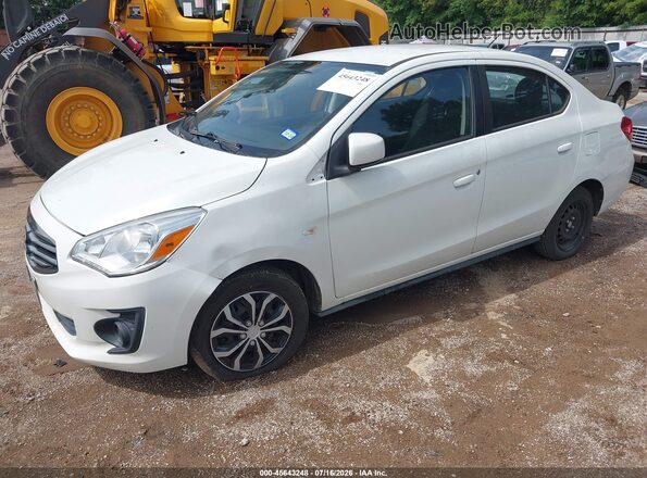 ML32F3FJ4KHF16820 2019 MITSUBISHI MIRAGE G4 White Առջևի ձախ երեք քառորդ տեսարան