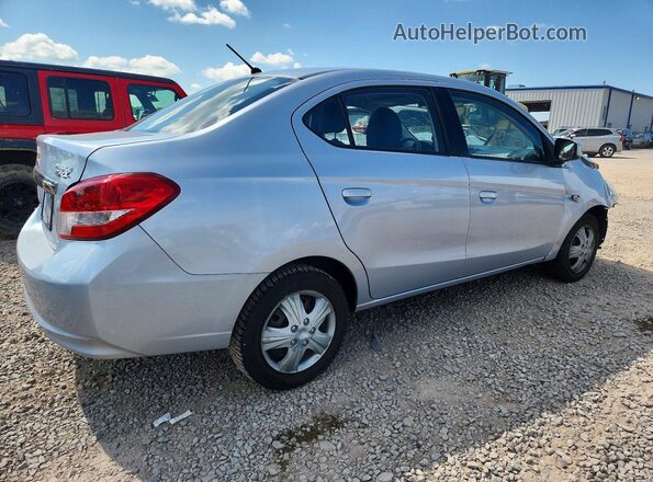 ML32F3FJ5JHF14394 2018 MITSUBISHI MIRAGE Silver Trasero derecho