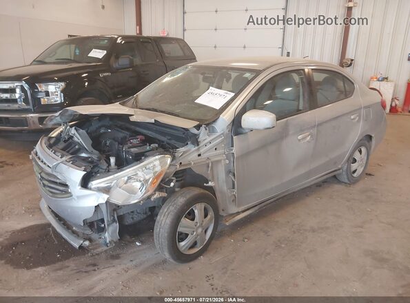 ML32F3FJ5KHF06684 2019 MITSUBISHI MIRAGE G4 Silver Առջևի ձախ երեք քառորդ տեսարան