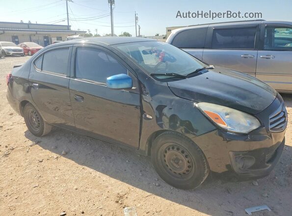 ML32F3FJ6JHF04733 2018 MITSUBISHI MIRAGE Черный Передняя правая четверть