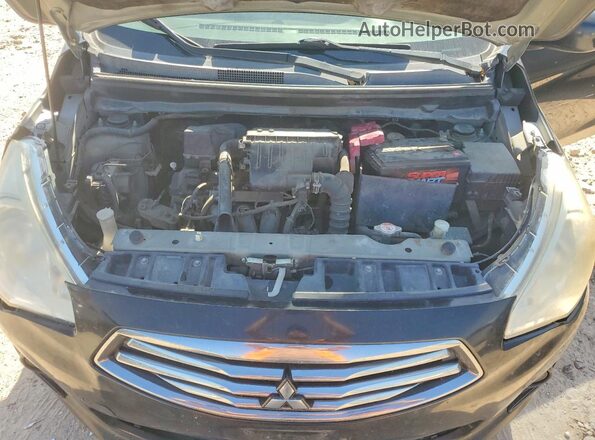 ML32F3FJ6JHF04733 2018 MITSUBISHI MIRAGE Черный Вид задней части салона