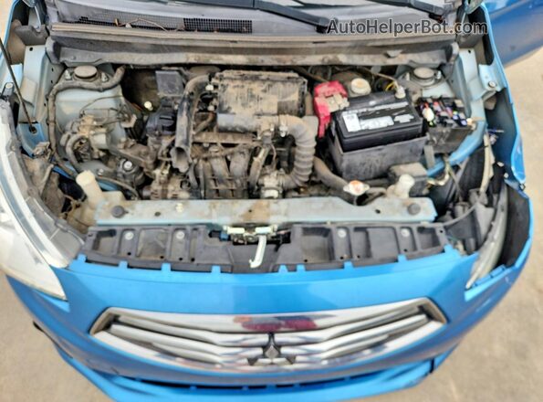 ML32F3FJ6JHF06675 2018 MITSUBISHI MIRAGE Blue უკანა სალონის ხედი