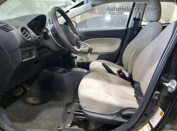 ML32F3FJ6JHF11147 2018 MITSUBISHI MIRAGE Black Widok wnętrza z przodu