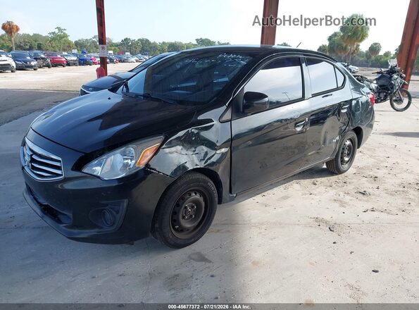 ML32F3FJ6JHF12296 2018 MITSUBISHI MIRAGE G4 Black წინა მარცხენა ხედი სამი მეოთხედიდან