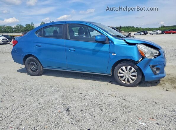 ML32F3FJ7LHF07885 2020 MITSUBISHI MIRAGE Blue Передня права чверть