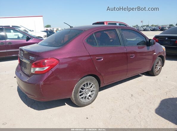 ML32F3FJ8HHF16389 2017 MITSUBISHI MIRAGE G4 Maroon Trasero derecho
