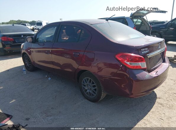 ML32F3FJ8HHF16389 2017 MITSUBISHI MIRAGE G4 Maroon Trasero izquierdo
