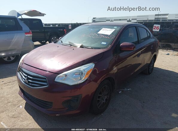 ML32F3FJ8HHF16389 2017 MITSUBISHI MIRAGE G4 Maroon Vista frontal