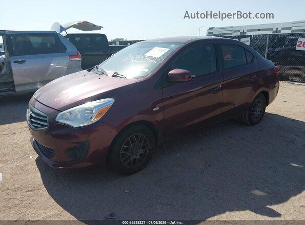ML32F3FJ8HHF16389 2017 MITSUBISHI MIRAGE G4 Maroon Vista tres cuartos delantera izquierda