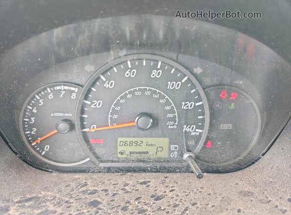 ML32F3FJ8JHF12512 2018 MITSUBISHI MIRAGE Red Vista del cuadro de instrumentos