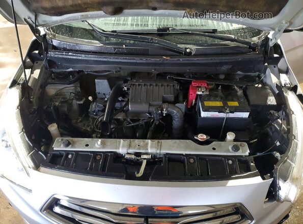 ML32F3FJ9HHF08754 2017 MITSUBISHI MIRAGE Silver უკანა სალონის ხედი