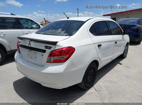 ML32F3FJ9JHF13457 2018 MITSUBISHI MIRAGE G4 White Задня права чверть