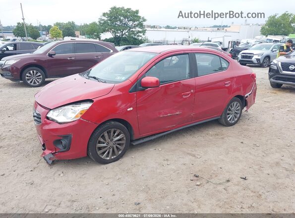 ML32F3FJ9KHF08518 2019 MITSUBISHI MIRAGE G4 Burgundy Առջևի ձախ երեք քառորդ տեսարան