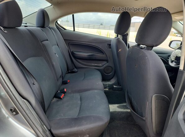 ML32F3FJ9KHF18918 2019 MITSUBISHI MIRAGE Gray Vista de los asientos traseros