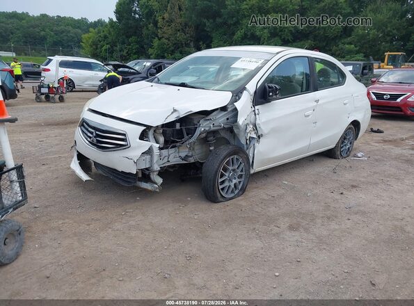 ML32F3FJXJHF04573 2018 MITSUBISHI MIRAGE G4 White წინა მარცხენა ხედი სამი მეოთხედიდან
