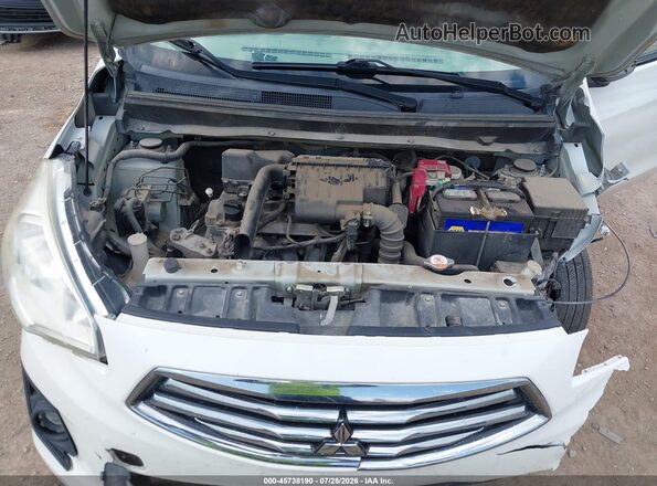 ML32F3FJXJHF04573 2018 MITSUBISHI MIRAGE G4 White უკანა ხედი