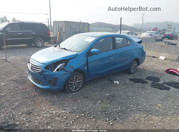 ML32F3FJXJHF06839 2018 MITSUBISHI MIRAGE G4 Blue წინა მარცხენა ხედი სამი მეოთხედიდან