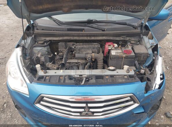 ML32F3FJXJHF06839 2018 MITSUBISHI MIRAGE G4 Blue უკანა ხედი