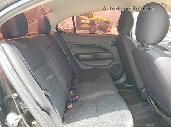 ML32F3FJXLHF02454 2020 MITSUBISHI MIRAGE Black Rear seats view