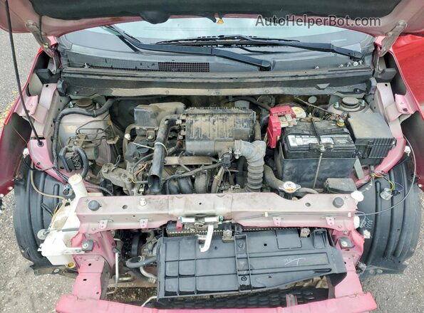 ML32F3FJXLHF06858 2020 MITSUBISHI MIRAGE Red Widok wnętrza z tyłu