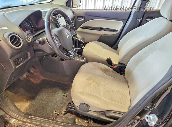 ML32F4FJ1KHF15842 2019 MITSUBISHI MIRAGE Black Вид салону спереду