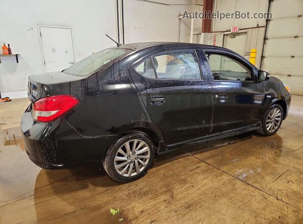 ML32F4FJ1KHF15842 2019 MITSUBISHI MIRAGE Black Задня права чверть