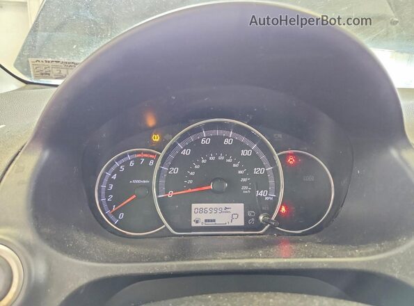 ML32F4FJ1KHF15842 2019 MITSUBISHI MIRAGE Black Вид щитка приладів