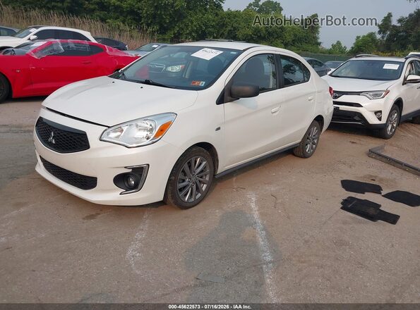 ML32F4FJ3LHF00423 2020 MITSUBISHI MIRAGE G4 White Առջևի ձախ երեք քառորդ տեսարան