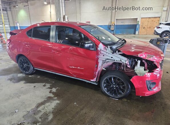 ML32F4FJ3LHF08764 2020 MITSUBISHI MIRAGE Red VIN sticker view