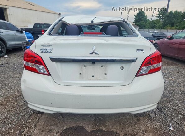 ML32F4FJ3LHF08957 2020 MITSUBISHI MIRAGE White უკანა ხედი