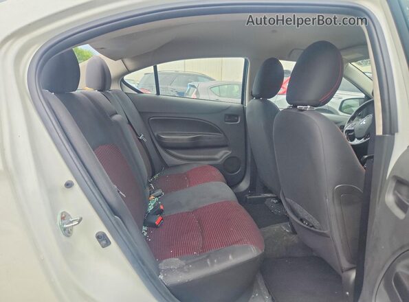 ML32F4FJ3LHF08957 2020 MITSUBISHI MIRAGE White უკანა სავარძლების ხედი