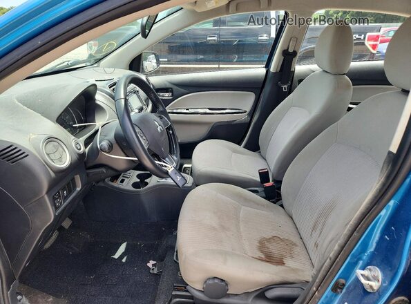 ML32F4FJ4KHF03670 2019 MITSUBISHI MIRAGE Blue Vista interior delantera