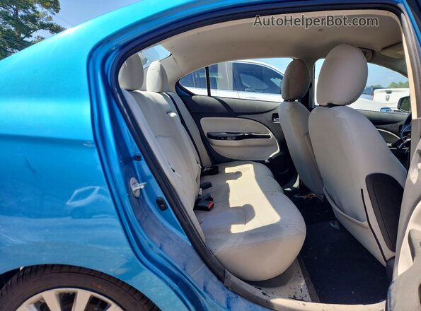 ML32F4FJ4KHF03670 2019 MITSUBISHI MIRAGE Blue Vista interior trasera