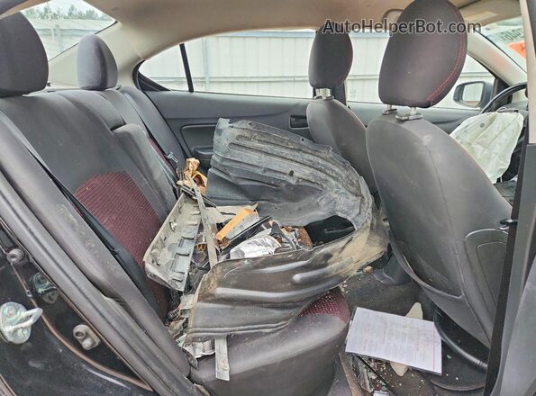 ML32F4FJ6LHF11934 2020 MITSUBISHI MIRAGE Black Вид задніх сидінь