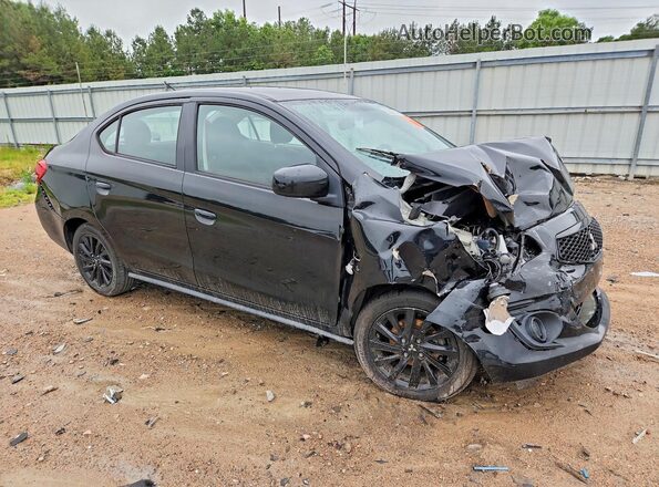 ML32F4FJ6LHF11934 2020 MITSUBISHI MIRAGE Black Передня права чверть