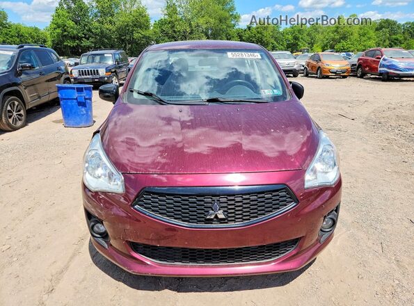 ML32F4FJ7LHF03048 2020 MITSUBISHI MIRAGE Burgundy Вид спереду