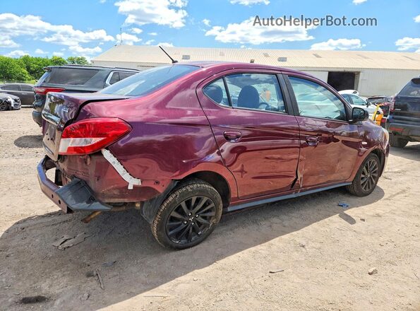 ML32F4FJ7LHF03048 2020 MITSUBISHI MIRAGE Burgundy Задня права чверть