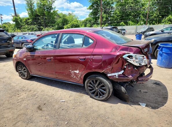 ML32F4FJ7LHF03048 2020 MITSUBISHI MIRAGE Burgundy Задня ліва чверть