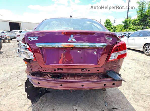 ML32F4FJ7LHF03048 2020 MITSUBISHI MIRAGE Burgundy Вид ззаду