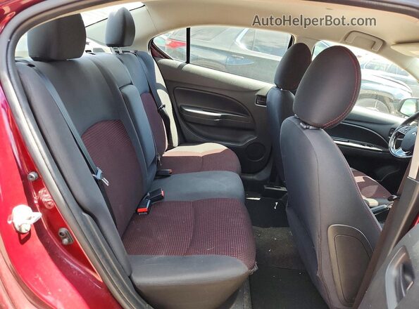 ML32F4FJ7LHF03048 2020 MITSUBISHI MIRAGE Burgundy Вид задніх сидінь