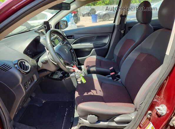 ML32F4FJ7LHF03048 2020 MITSUBISHI MIRAGE Burgundy Вид салону спереду
