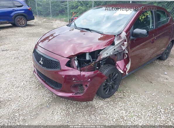 ML32F4FJ8LHF06198 2020 MITSUBISHI MIRAGE G4 Maroon წინა ხედი